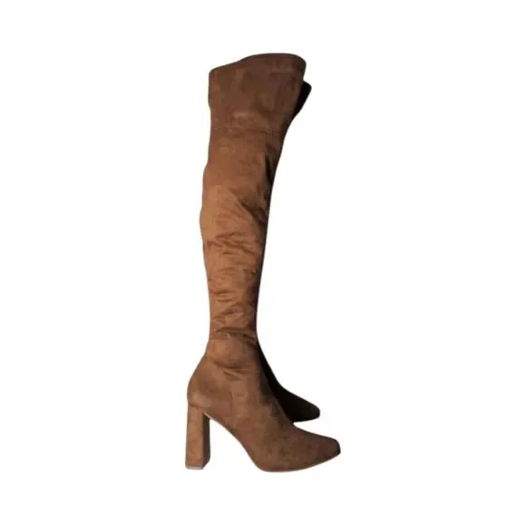 NWOB STEVE MADDEN Ramona Faux Suede Over The Knee Boot Size 7M - Picture 3 of 6